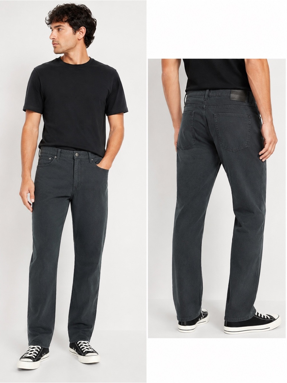 Calvin Klein Jeans Men’s Black Straight Leg Denim Pants Size 36x30 Cotton